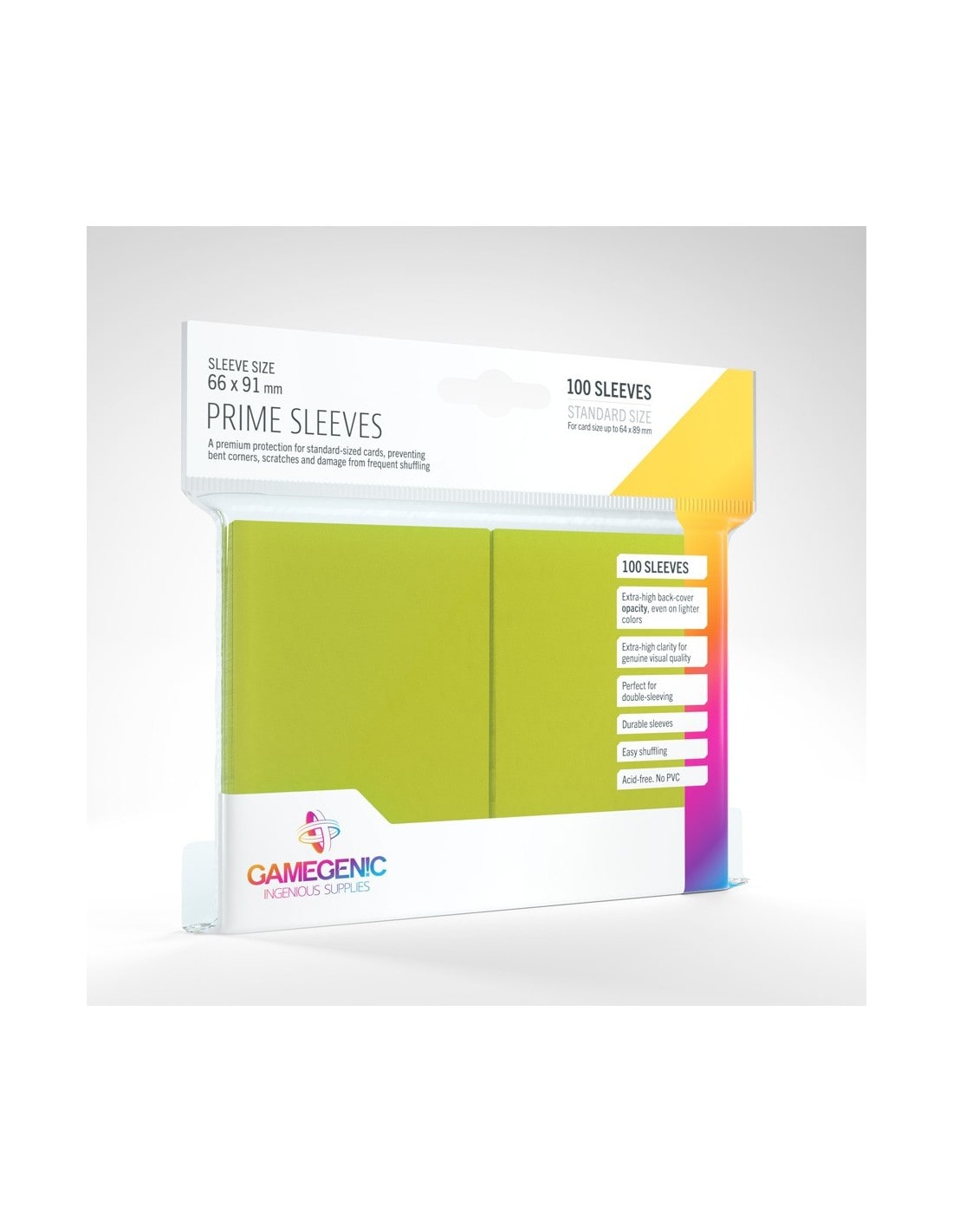 Prime Sleeves 100 stk - Plastiklommer - GameGenic