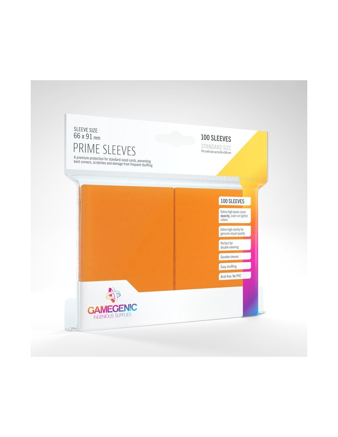 Prime Sleeves 100 stk - Plastiklommer - GameGenic