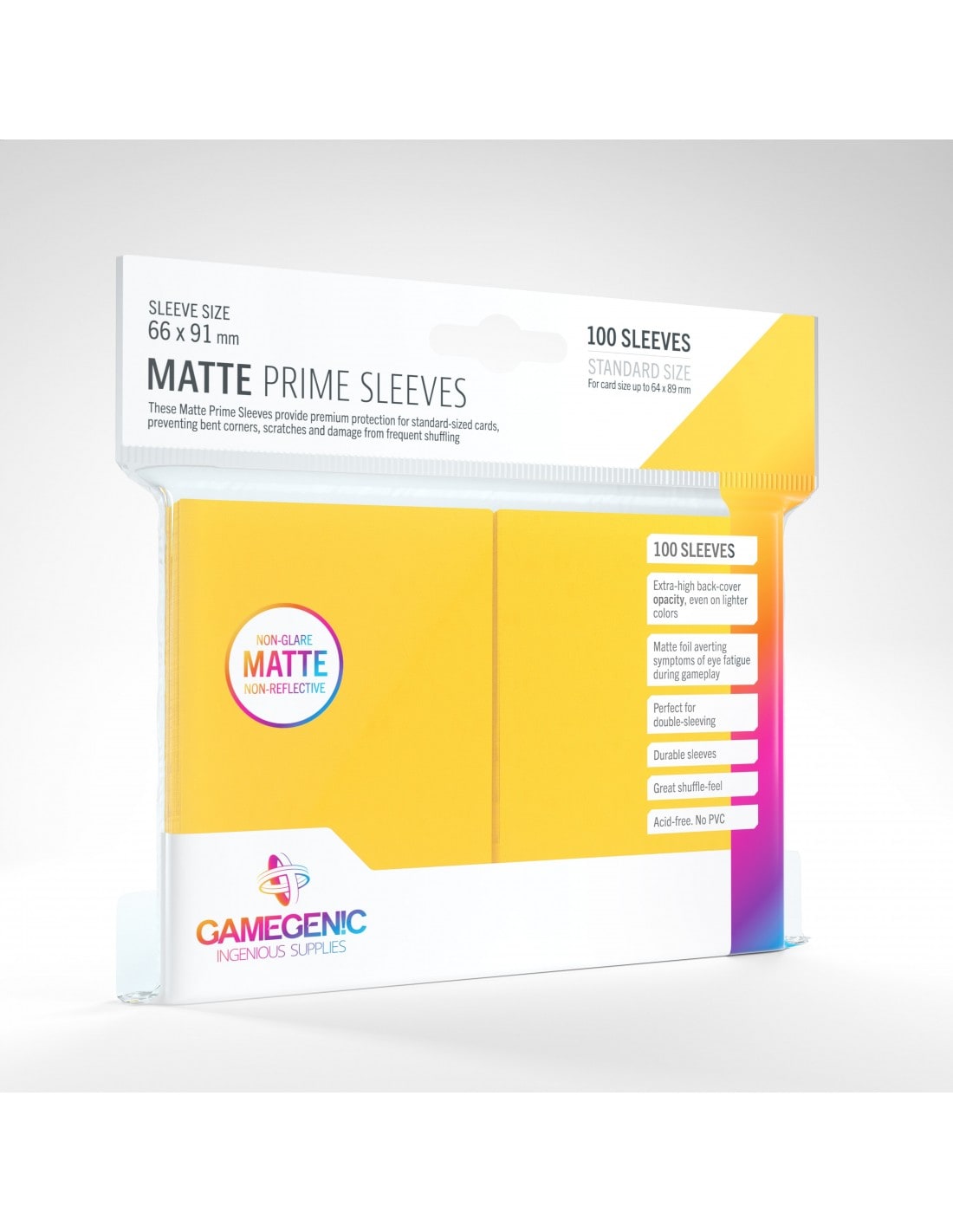 Matte Prime Sleeves 100 stk - Anti-Glare - Plastiklommer - GameGenic